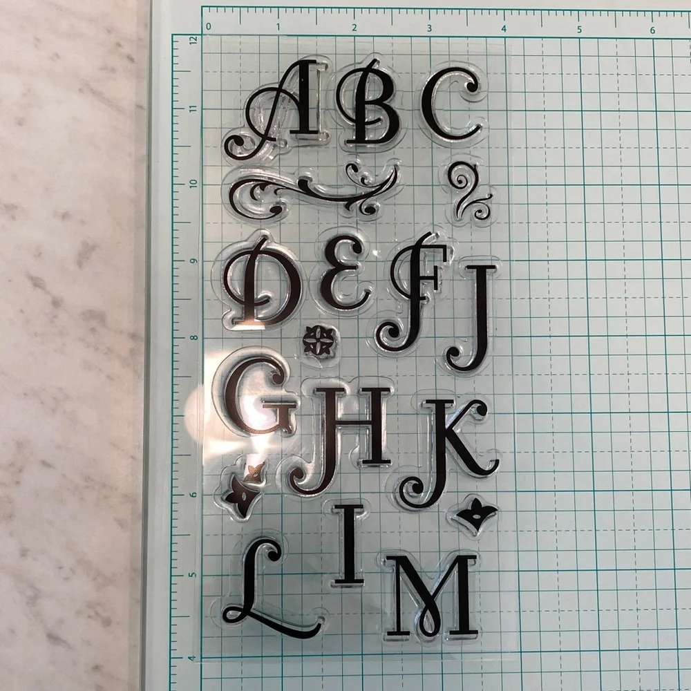 Inkadinkado Coffee House Alpha Clear Cling Stamps